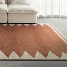 Terracotta Seymour Machine Washable Rug