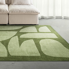 Green Benton Machine Washable Rug