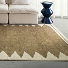 Khaki Seymour Machine Washable Rug
