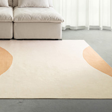 Cream Dorado Machine Washable Rug