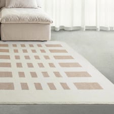 Brown Noem Machine Washable Rug