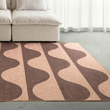 Pink & Burgundy Keoni Machine Washable Indoor/Outdoor Rug