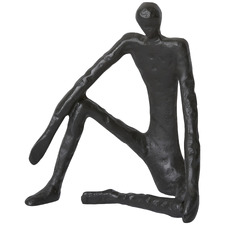Man Sitting Aluminium Sculpture