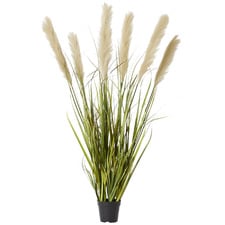 120cm Potted Faux Pampas Grass