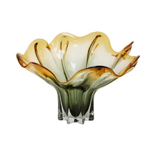 30cm Amber Renee Glass Vase