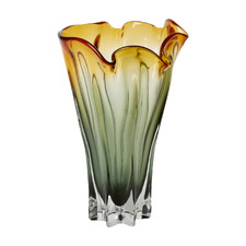 40cm Amber Renee Glass Vase
