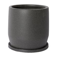 Maxene Ceramic Plant Pot with Saucer