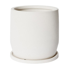 Maxene Ceramic Plant Pot with Saucer