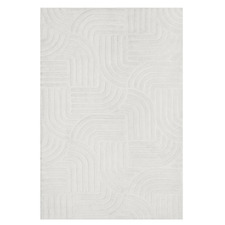 Ivory Zen Hand-Tufted Wool-Blend Rug