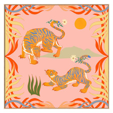Twin Tigers Printed Wall Art