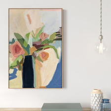 Black Vase Printed Wall Art