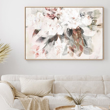 Pastel Abstract Bouquet Canvas Wall Art