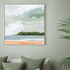 Lake Beach Canvas Wall Art