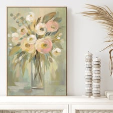 Painterly Strokes Floral Canvas Wall Art