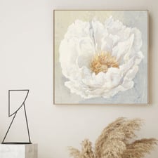 Serene Peony Canvas Wall Art