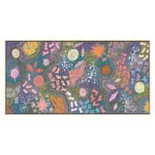 Waterhole Bush Tucker Dreaming Canvas Wall Art