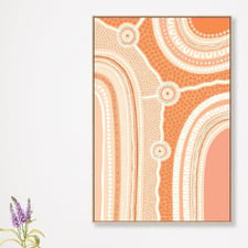 My Three Pathways Earth Canvas Wall Art