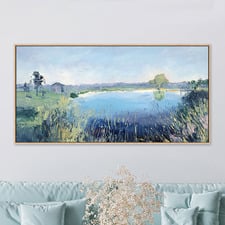 Mudgee Vineyard Dam Canvas Wall Art