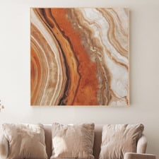 Red Chalcedony Canvas Wall Art