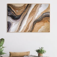 Marble in Warm Neutrals Canvas Wall Art