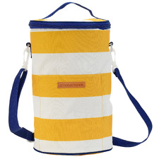 Yellow Stripe Picnic Cooler Bag
