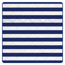 Navy Stripe Picnic Mat