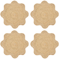 Wavy Corn Husk Placemats (Set of 4)