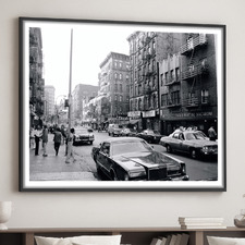 East Village Vibes 1970's Framed Paper Print Wall Art