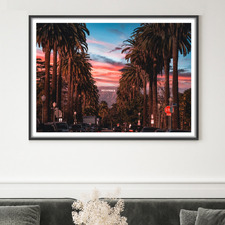 Hollywood Skies Framed Paper Print Wall Art