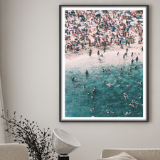 Summer Swim Framed Paper Print Wall Art