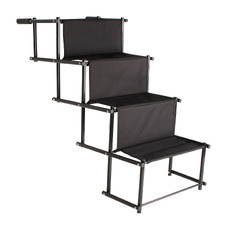 Black 4-Step Foldable Pet Stair