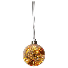 Battery Operated LED Glass Bauble