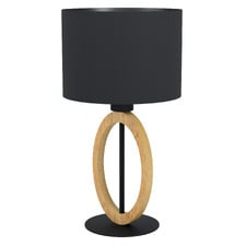 Basildon Rubberwood Table Lamp