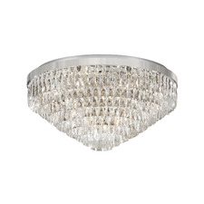 Valparaiso Steel & Glass Flush Mount Ceiling Light