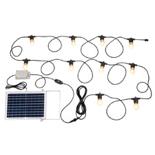 10 Warm White Nikola Solar Festoon Lights