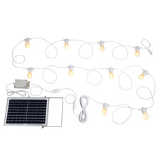 10 Warm White Nikola LED Solar Festoon Lights