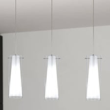 Pinto Chrome Steel 3 Light Pendant