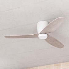 Seacliff 112cm DC Low Profile Ceiling Fan with LED Light