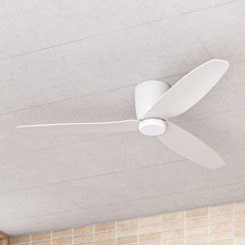 Seacliff 112cm DC Low Profile Ceiling Fan with LED Light