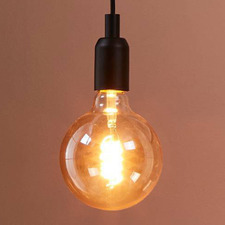 Celecto E27 Golf Ball 4W Amber 16.7cm LED Filament Bulb