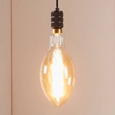 Radiance Giant E27 Fancy Round 8W Amber 34 cm LED Filament Bulb