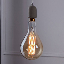 Radiance E27 Drop 8W Amber 32cm Dimmable LED Filament Bulb
