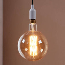 Radiance Giant E27 Golf Ball 8W Amber 30.5cm LED Filament Bulb