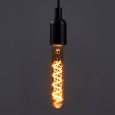 Quasar E27 Tubular 4W Amber 18.5cm LED Filament Bulb
