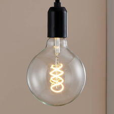 Glintz E27 Round G125 7.3W LED Spiral Filament Bulb