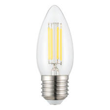 Flik E27 Clear Candle 4W Dimmable LED Filament Bulb