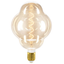 Laurelle E27 Fancy Round 4W 15cm LED Vintage Filament Bulb
