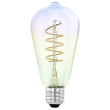 Elvo E27 Drop Warm White 4W Rainbow LED Filament Bulb