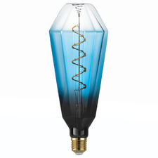 Morrie E27 Tubular Warm White 4W Blue 10cm LED Filament Bulb