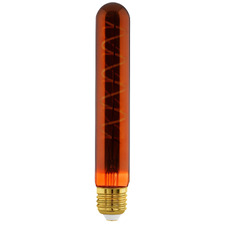 Elvo E27 Tubular Warm White 4W Amber LED Filament Bulb